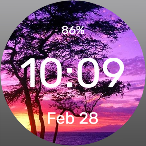 Neon Sunset - Watch Face Unduh di Windows