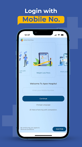 Android application Apex Hospitals screenshort