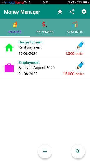 Android application Money Manager - My Income & Ex screenshort