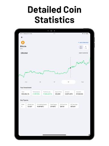 Screenshot of Coin Portfolio: Crypto Tracker