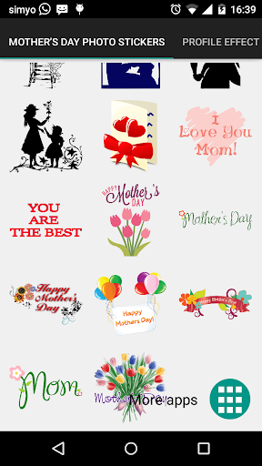 Mothers day photo stickers Screen 2