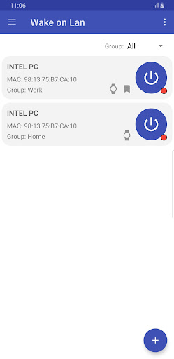 Android application Wake on Lan screenshort