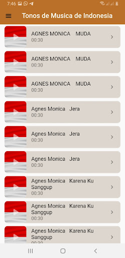 Indonesian Music Ringtones Screen 2