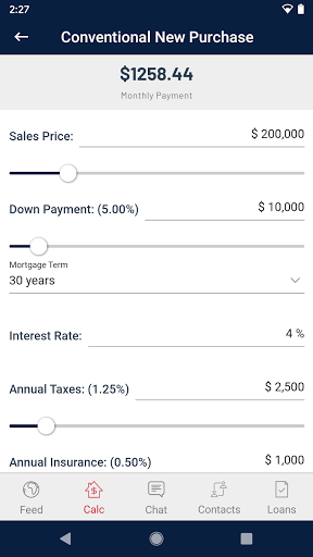 D.L. Evans Bank Mortgage App Screen 3