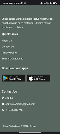 Conway Store Screen 2