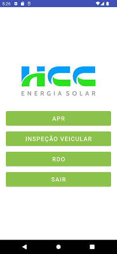 HccApp Screen 2