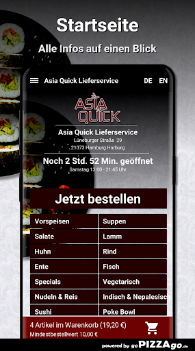Asia Quick Hamburg Harburg Screen 2