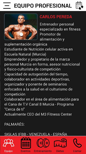 M3 Fitness Center Screen 3