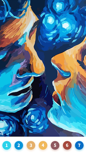 Android application Valentine Paint by Number Game screenshort