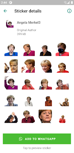 Angela Merkel Stickers Screen 3