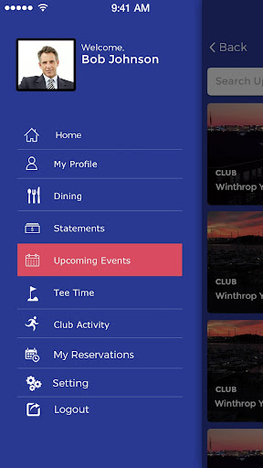 Winthrop Yacht Club Screen 2