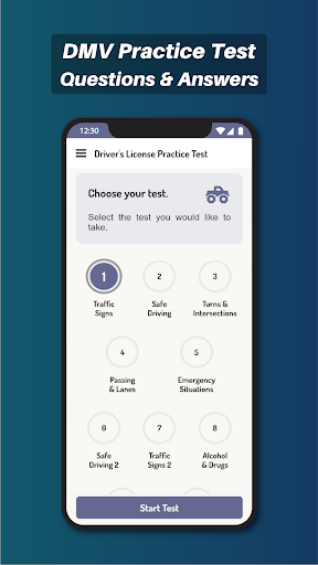 Android application Driver's License Practice Pro screenshort