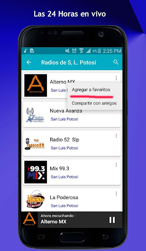 Android application Radios de San Luis Potosi screenshort