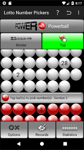 Lotto online ball generator