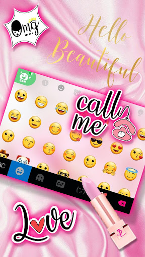 Pink Girly Style Theme Screen 3