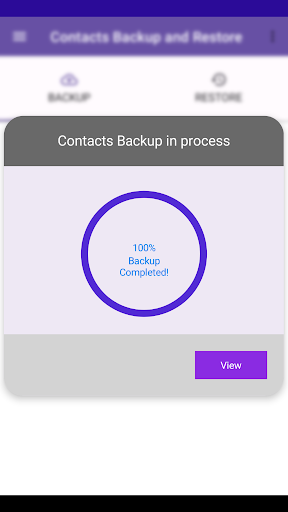Contacts Backup and Restore
