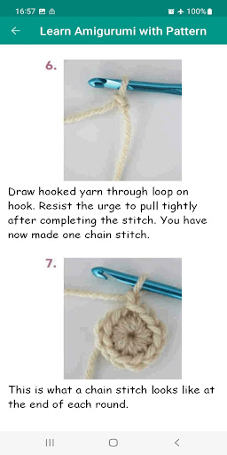 Learn Amigurumi with Pattern Screen 3