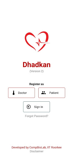 Android application Dhadkan screenshort