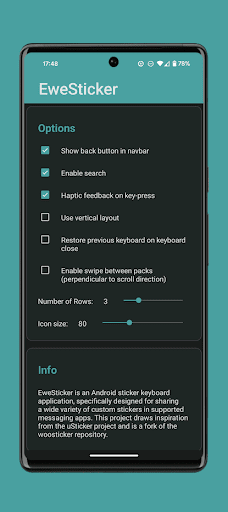 EweSticker Screen 2