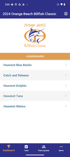 Android application Orange Beach Billfish Classic screenshort