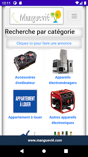Android application manguevié screenshort