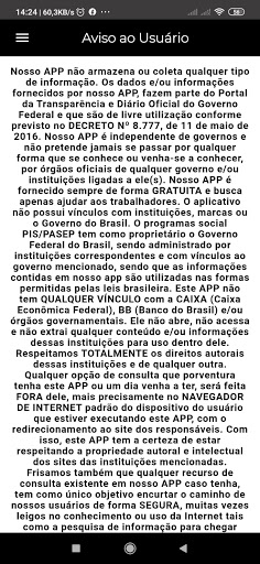 PIS - PASEP - Extrato e Calendário de Saque