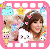 Kawaii Video Editor with Cute Stickers for Photos icon