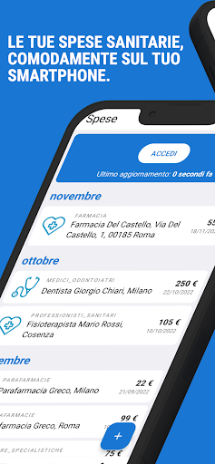 Android application MyTS Spese e tessera sanitaria screenshort