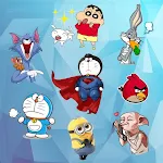 Cover Image of Baixar Adesivos de desenhos animados para Whatsapp  APK