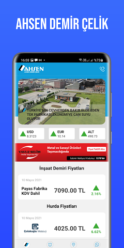Android application Ahsen Demir Çelik screenshort