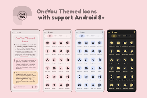 Android application OneYou Themed Icon Pack screenshort
