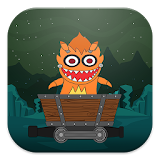 Slug monster trolley icon