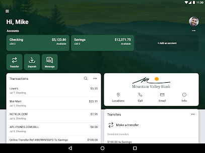 Mountain Valley Bank Dunlap TN v2.37.435 APK (MOD, Premium Unlocked) Free For Android 9