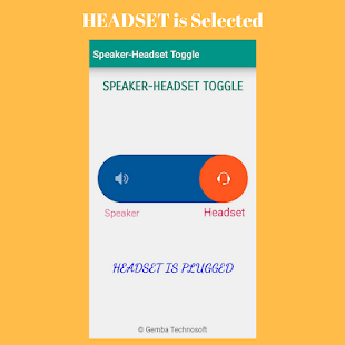 Headset-Speaker Toggle & Test Switch Screenshot