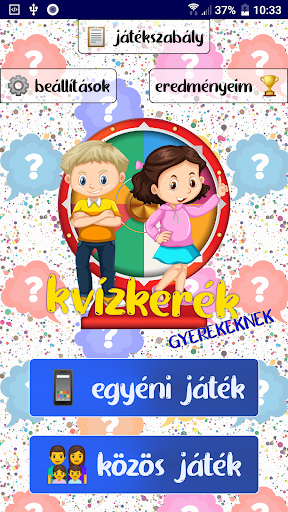 Android application Kvízkerék Gyerekeknek screenshort