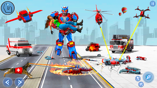Ambulance Transform Robot Game  screenshots 2