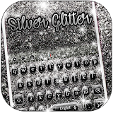 Silver Glitter Keyboard Theme icon