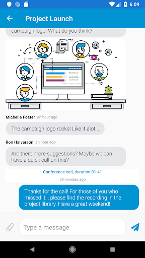 Linkando Messenger Screen 2