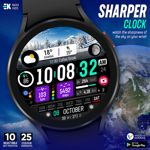 Sharper Clock - Watch Face Screen 2