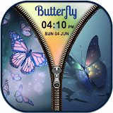 3D Butterfly Zipper LockScreen icon