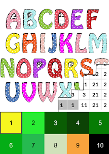 Coloring Alphabet by Number