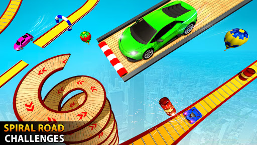 Mega Ramp Spiral Car Stunt Racing Games screenshots 1