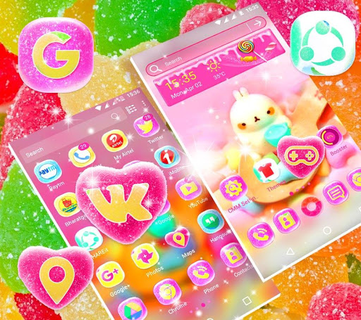 Candy Launcher Theme Screen 3