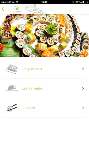 Android application Esprit Sushi Corte screenshort