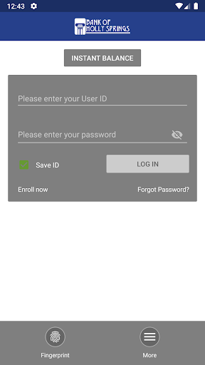 Bank of Holly Springs Mobility Screen 2