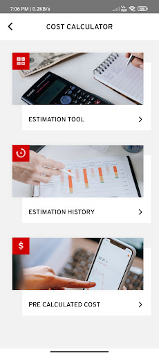 Mobile App Cost Calculator - R Screen 2