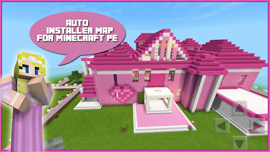 Map Pink Princess House for MC APK for Android Download 2