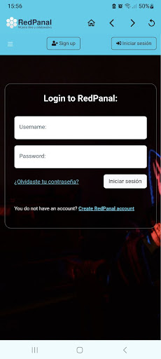 Android application RedPanal screenshort