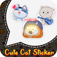 Cute Cat Sticker For WhatsApp  Kitten Sticker 