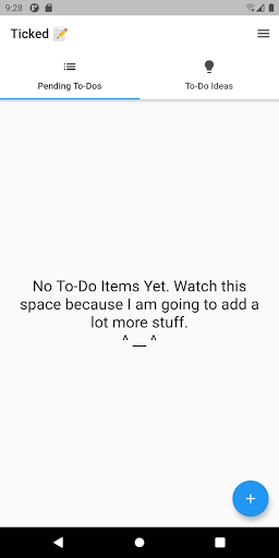 Android application Ticked screenshort